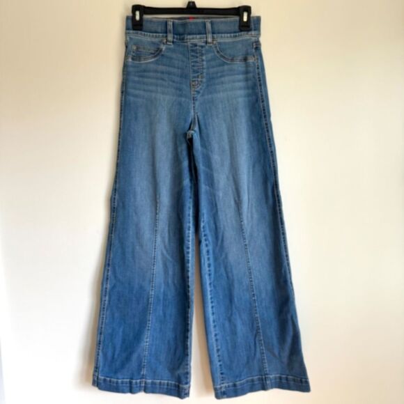 SPANX Seamed Front Wide Leg Jean - Vintage Indigo | Size S - Picture 2 of 8